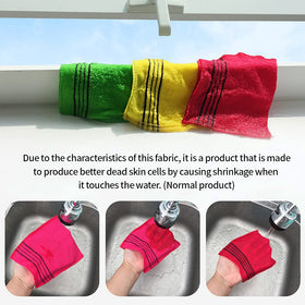 Songwol towel made in Korea ensures authentic exfoliation quality