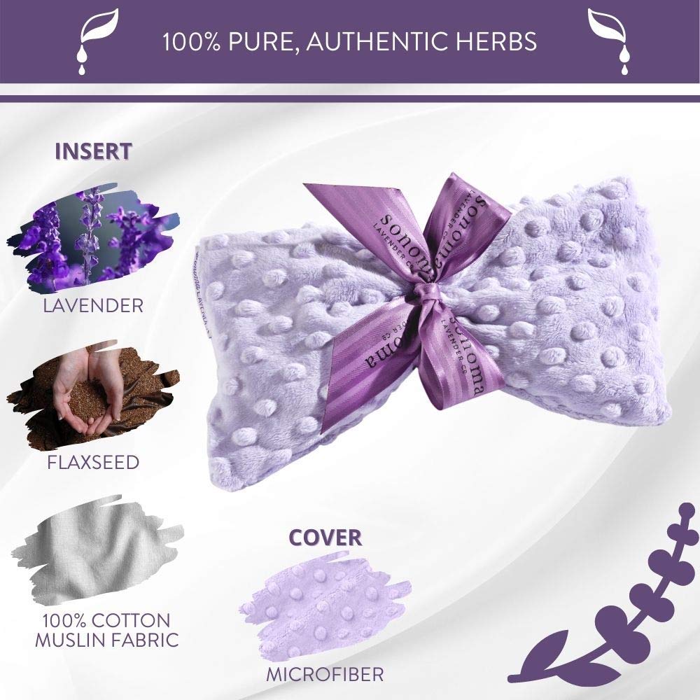 Sonoma Lavender Spa Mask heat therapy option for tension relief.