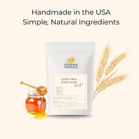 Relaxing self care moment with Sonshine Minerals Goat Milk Bath Soak