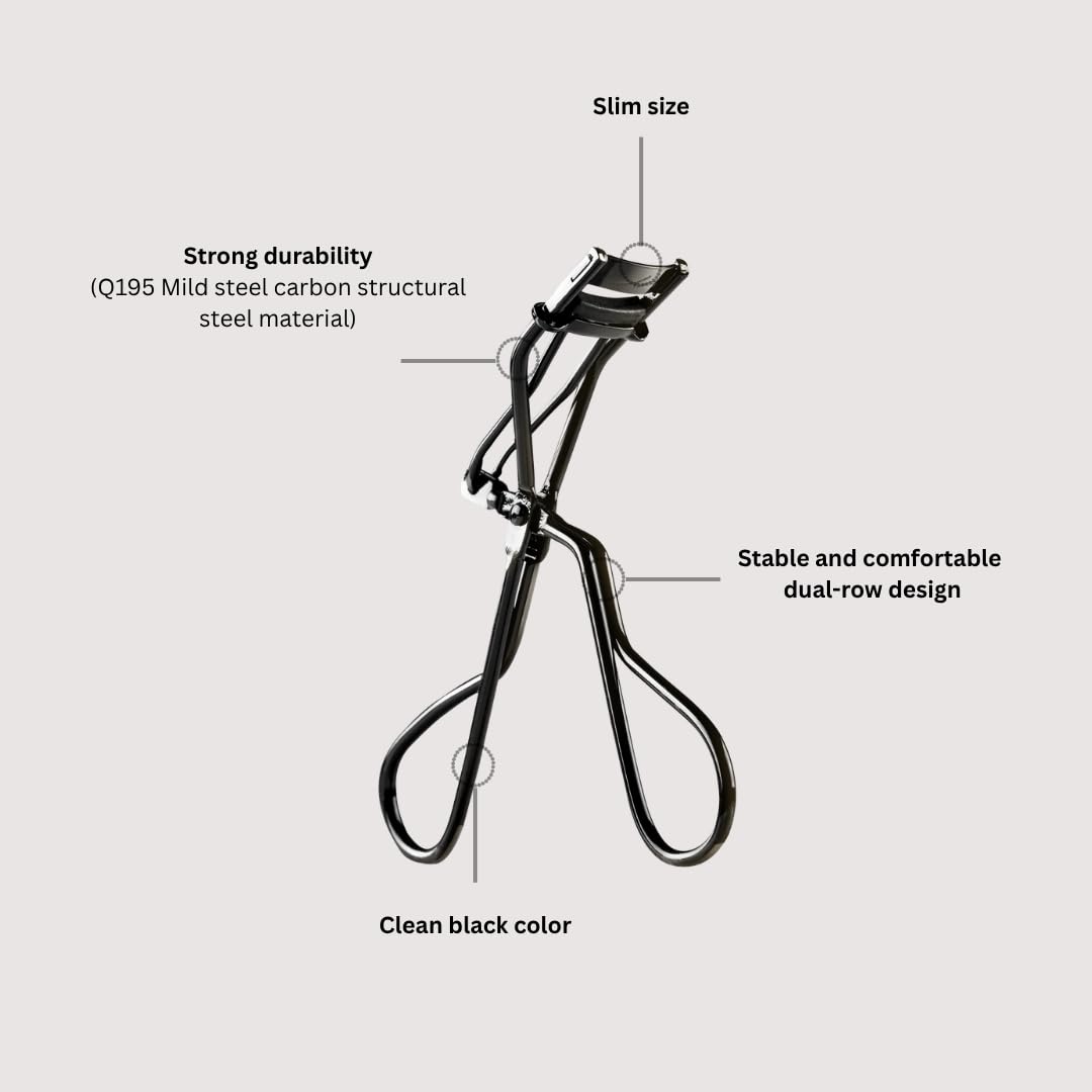 Soo Ador Okhee Lash Half Curler no-pinching design protects lashes during curling
