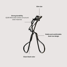 Soo Ador Okhee Lash Half Curler no-pinching design protects lashes during curling