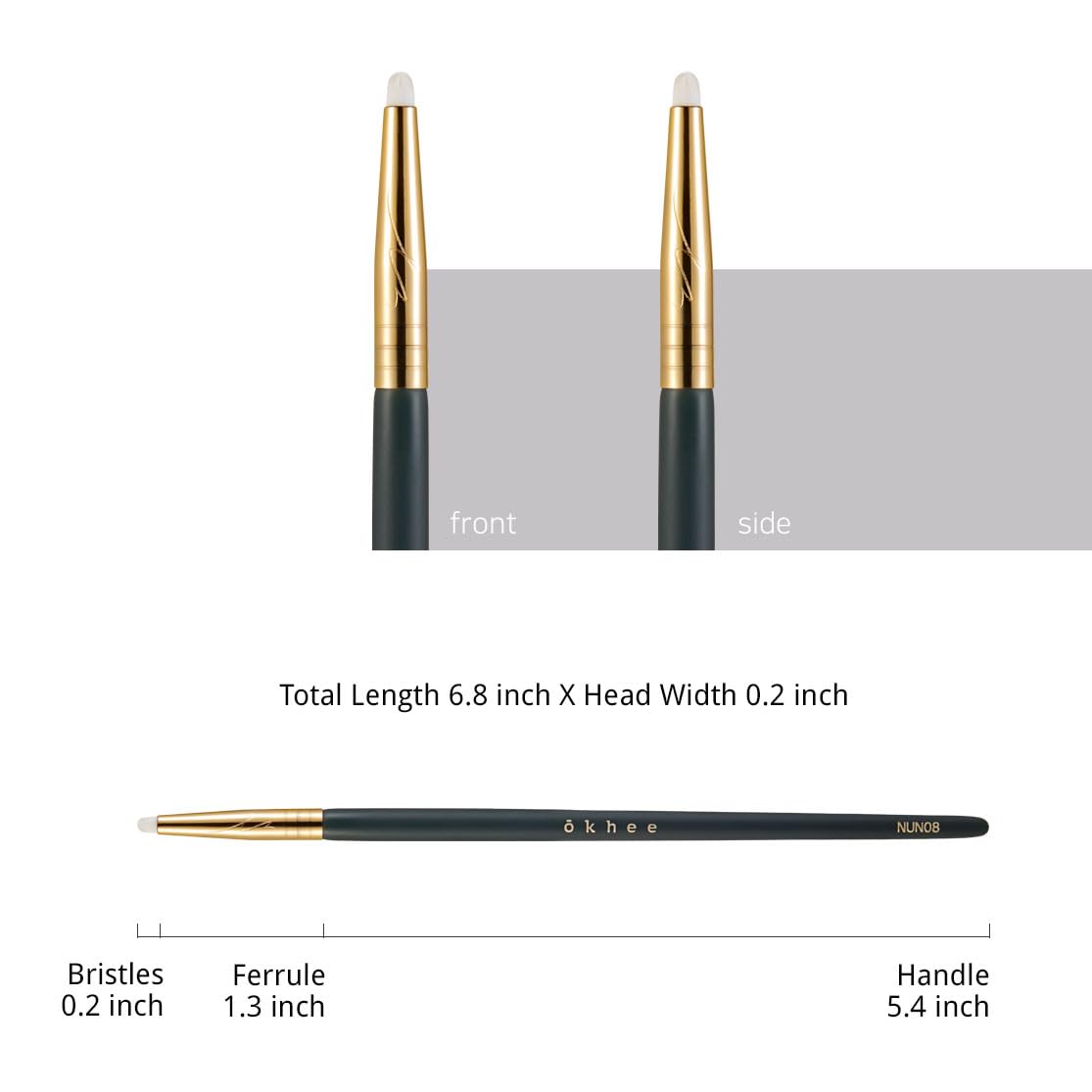 SOO ADOR okhee under-eye brush placing glitter with controlled precision
