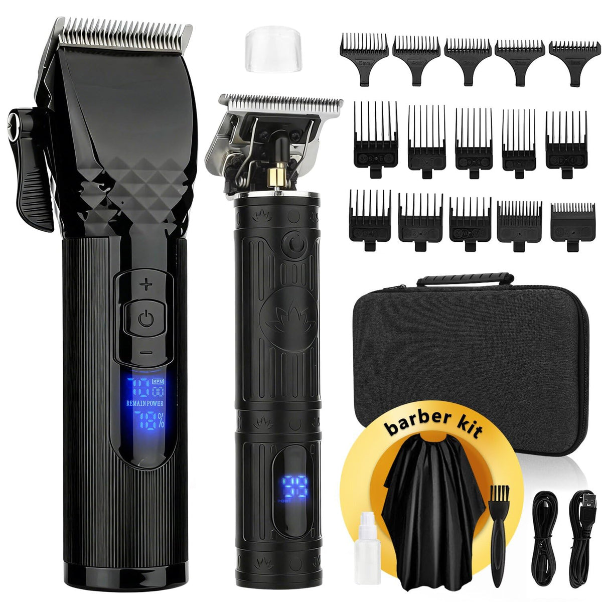 Soonsell hair clippers professional kit for precise at-home cuts.