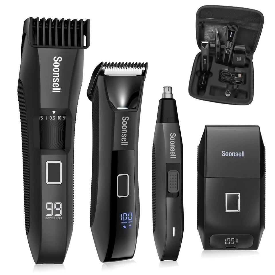 Soonsell Manscape Beard Trimmer with zoom wheel enabling precise length control up to 10 mm