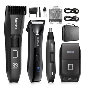 Soonsell Manscape beard trimmer with zoom wheel for precise length control.