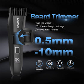 Soonsell Manscape Body Trimmer with LED light for better visibility during grooming