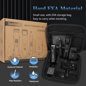 Soonsell Manscape Travel Case keeps all components organized while traveling