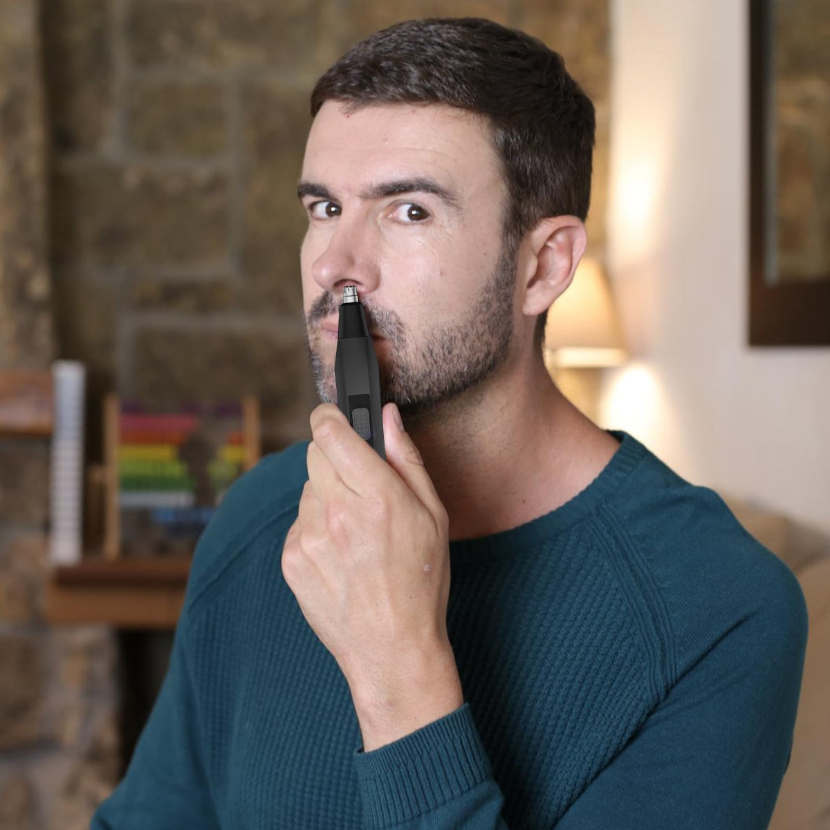 Soonsell nose hair trimmer Type-C charging for fast power on the go.