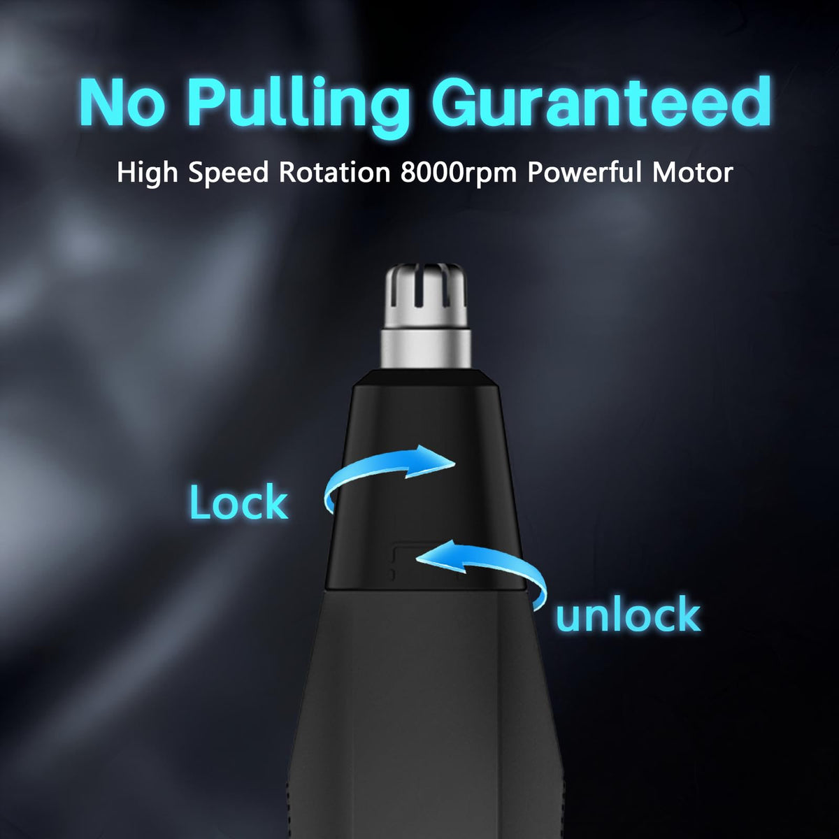 Soonsell nose hair trimmer wet/dry use for grooming anytime, anywhere.