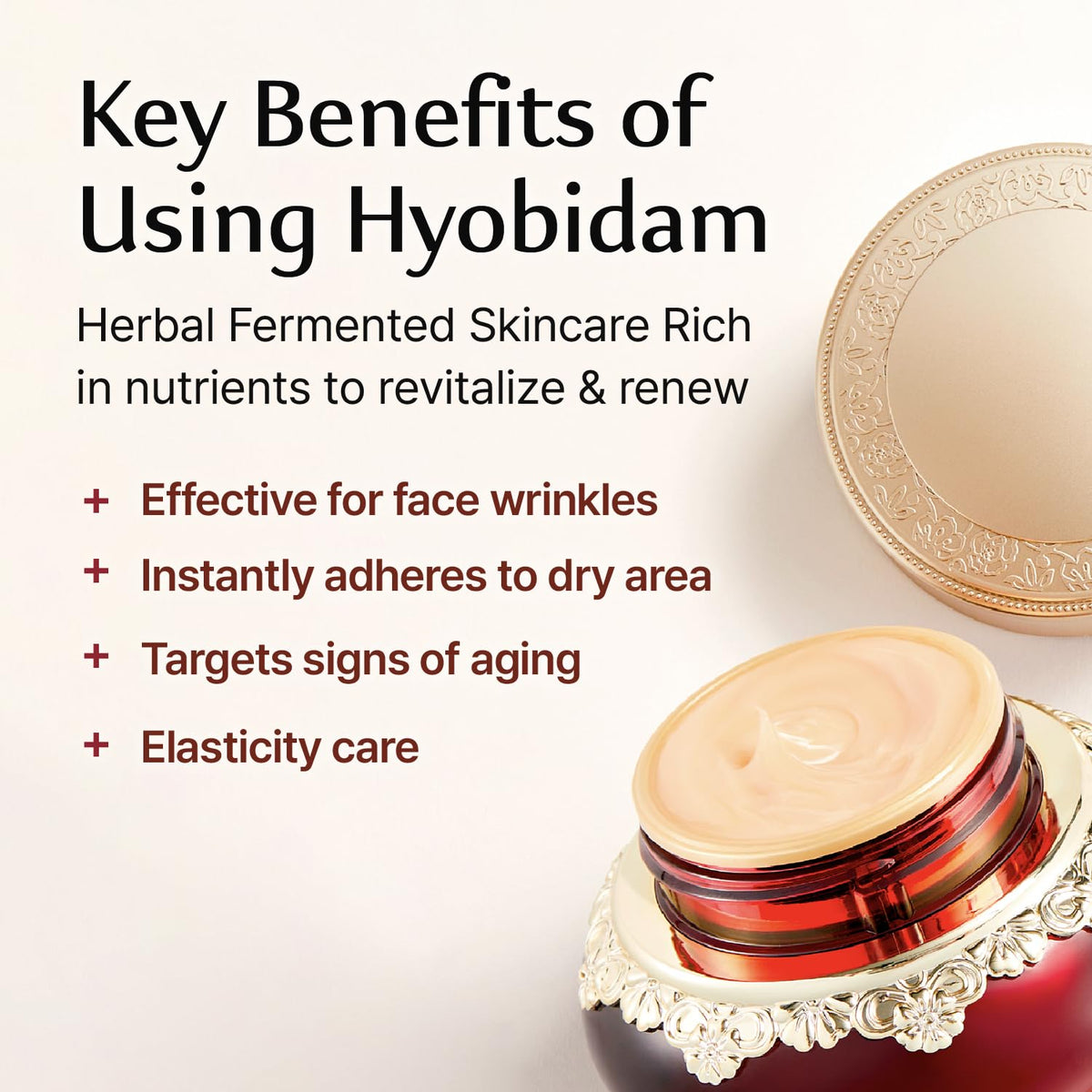 Baekhyodan herbal ingredients featured in the formula.