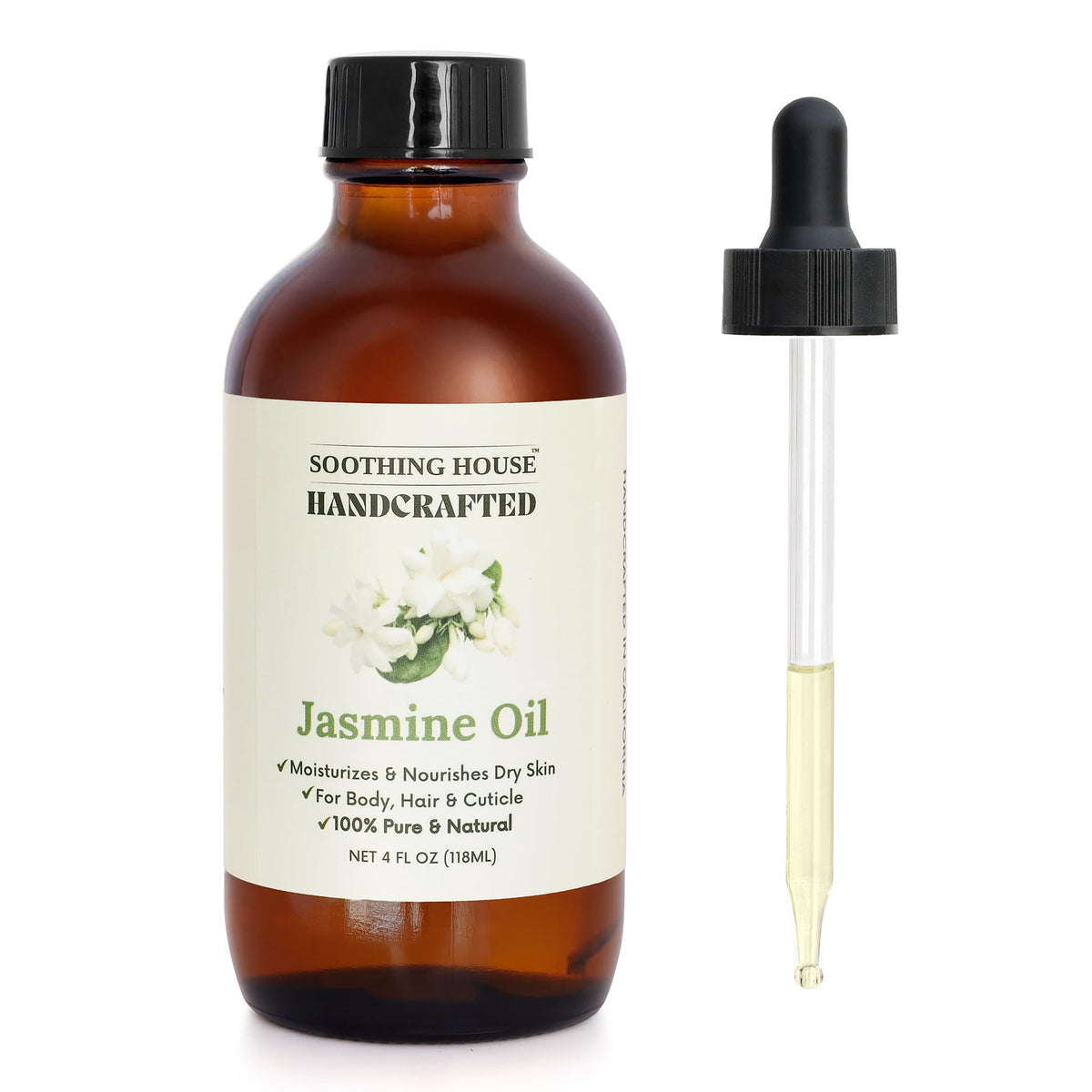 Soothing House Jasmine Oil bottle ready for daily nourishment and smooth skin.