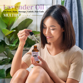Soothing House Lavender After-Shower Oil bath-use demonstration for soft glow