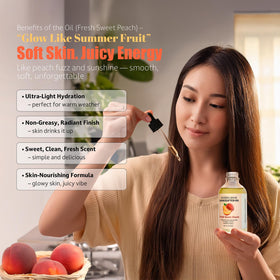 Soothing House Peach scent lingers lightly after use.