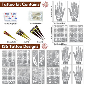 SOOVSY large hand stencil ideal for bold festival designs on skin.
