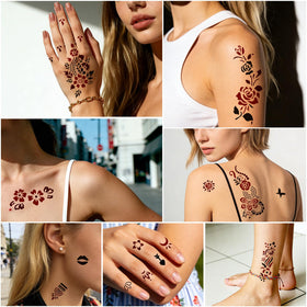 SOOVSY small stencil sheets enable precise face and body patterns.