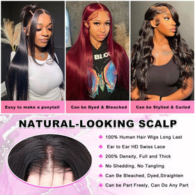 SOPSFR model wearing straight lace front wig for an elegant look