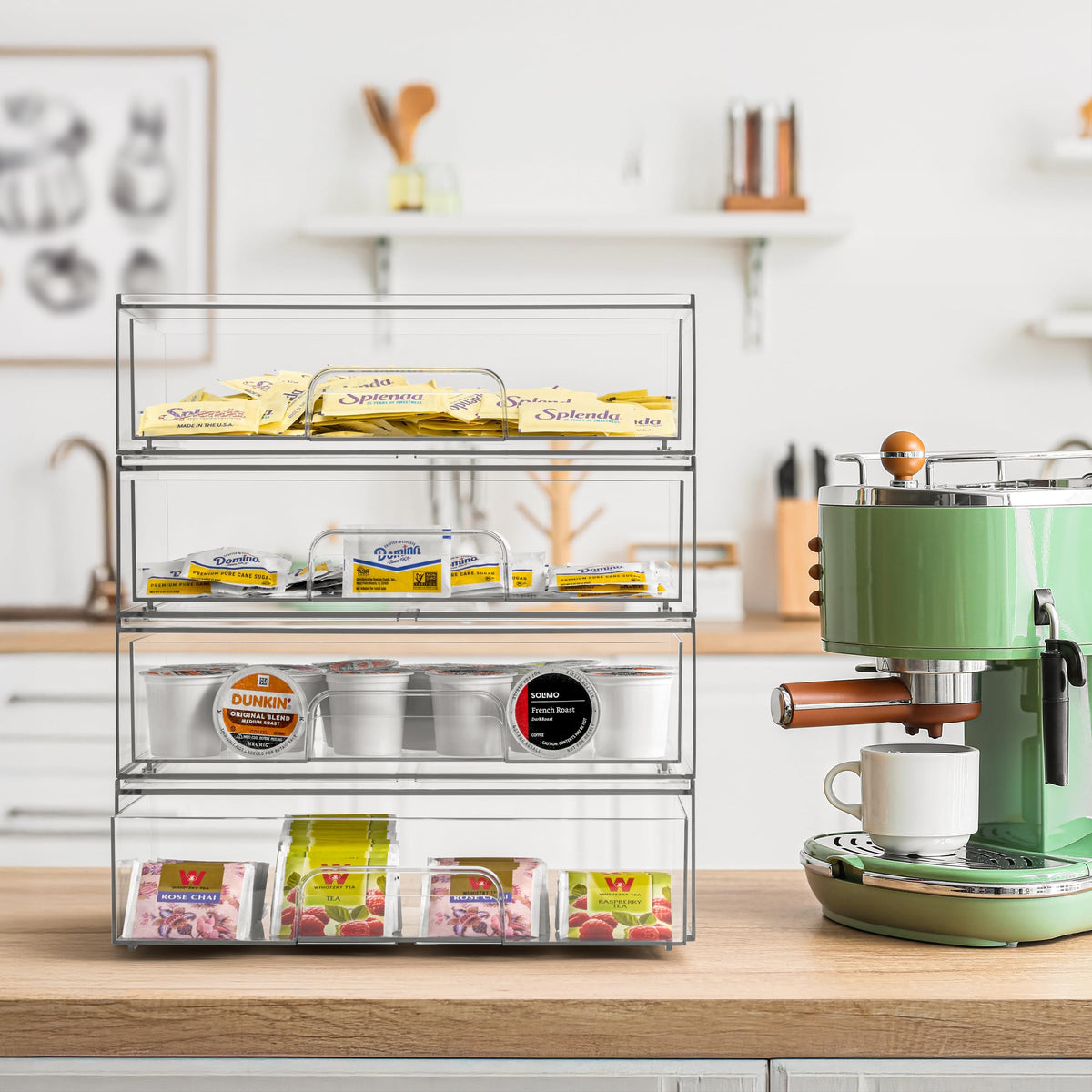 Sorbus clear drawers simplify daily routines by storing makeup and skincare