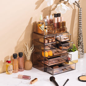 Sorbus countertop vanity storage keeps daily items within reach