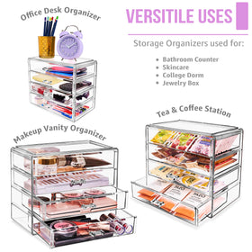 Sorbus jewelry tray helps separate accessories for quick selection.
