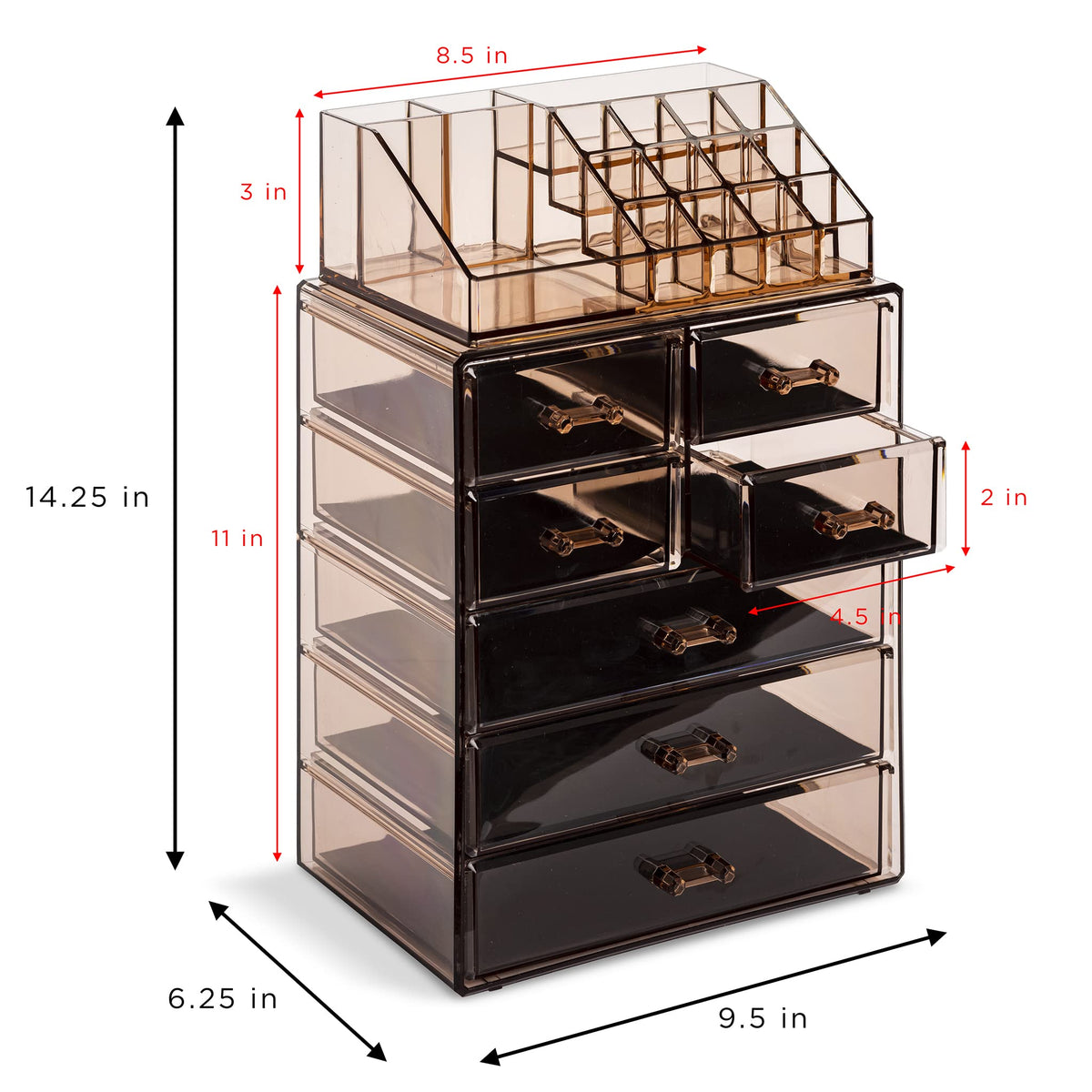 Sorbus shelf liner protects makeup while preventing slips