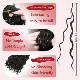 Sorivika upgraded curly texture closeup emphasizes smooth feel and natural shine