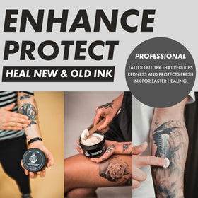 Sorry Mom Tattoo Butter during application demonstrates smooth glide for even spread.