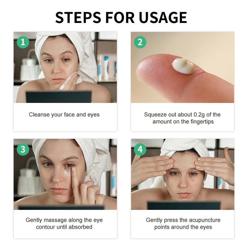 SORYA caffeine eye cream packaging box highlights core ingredients.