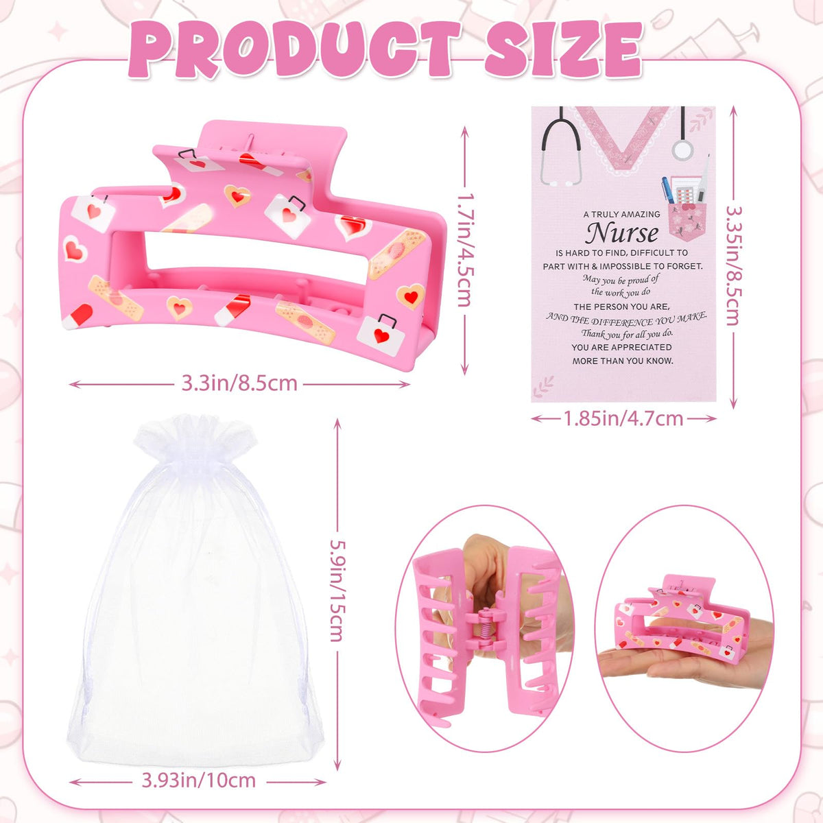 Sosation multicolor nurse clips packaged for practical daily wear