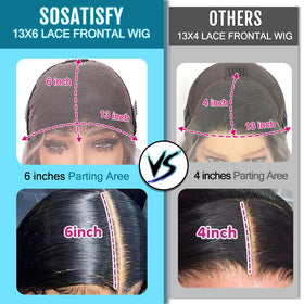 SOSATISFY lace front closure image showing breathable lace and secure fit