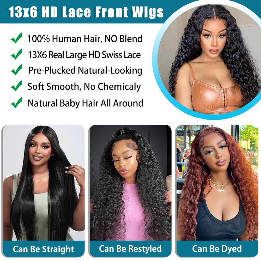 SOSATISFY 200 density deep wave wig for full volume and movement