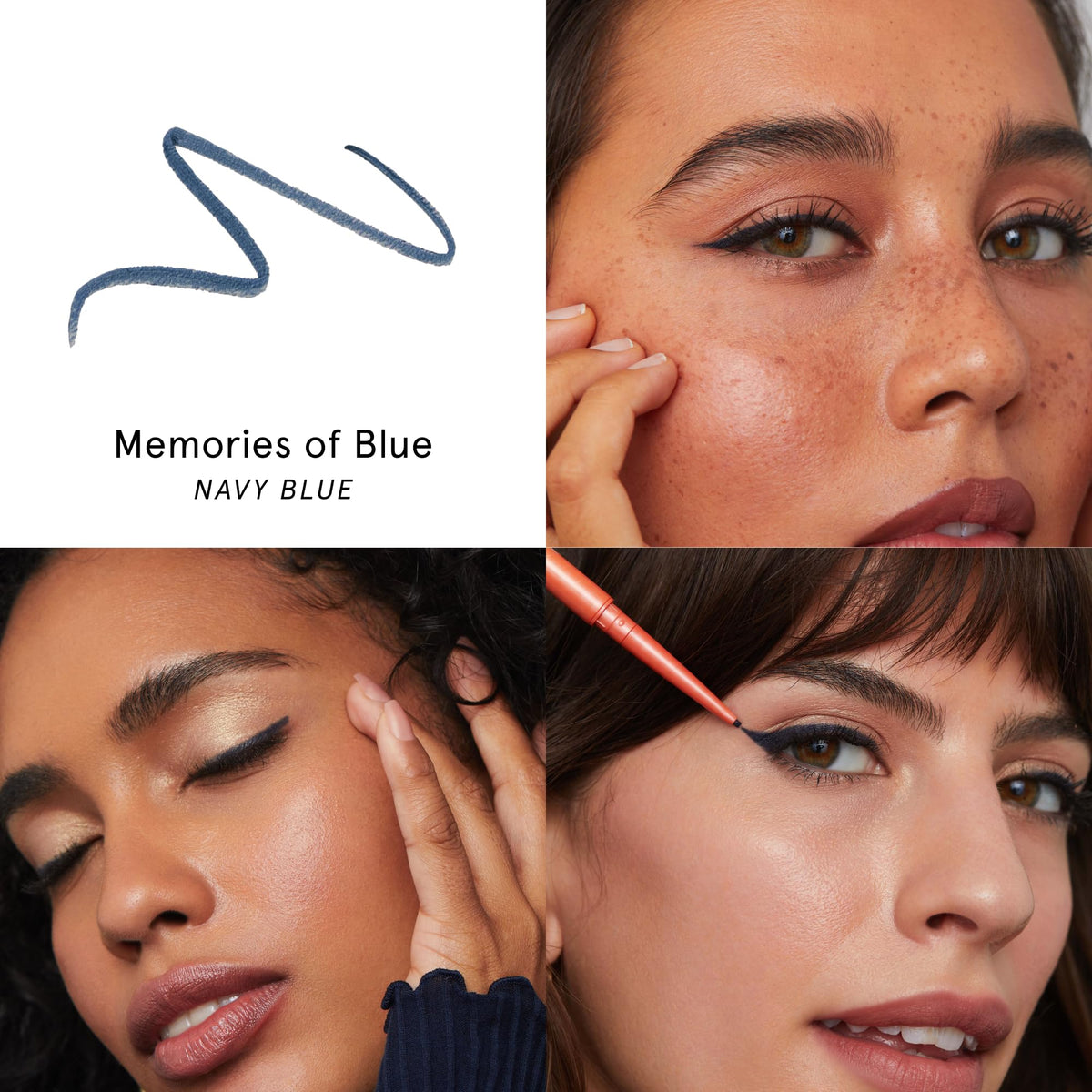 SOSHE Memories of Blue navy blue swatch on skin for versatile daily wear