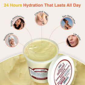 SoShea application on dry skin delivering lightweight hydration