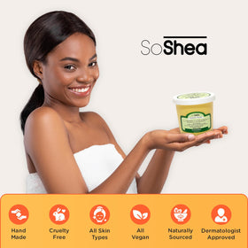 SoShea ingredients highlight 100% African shea butter for nourishment