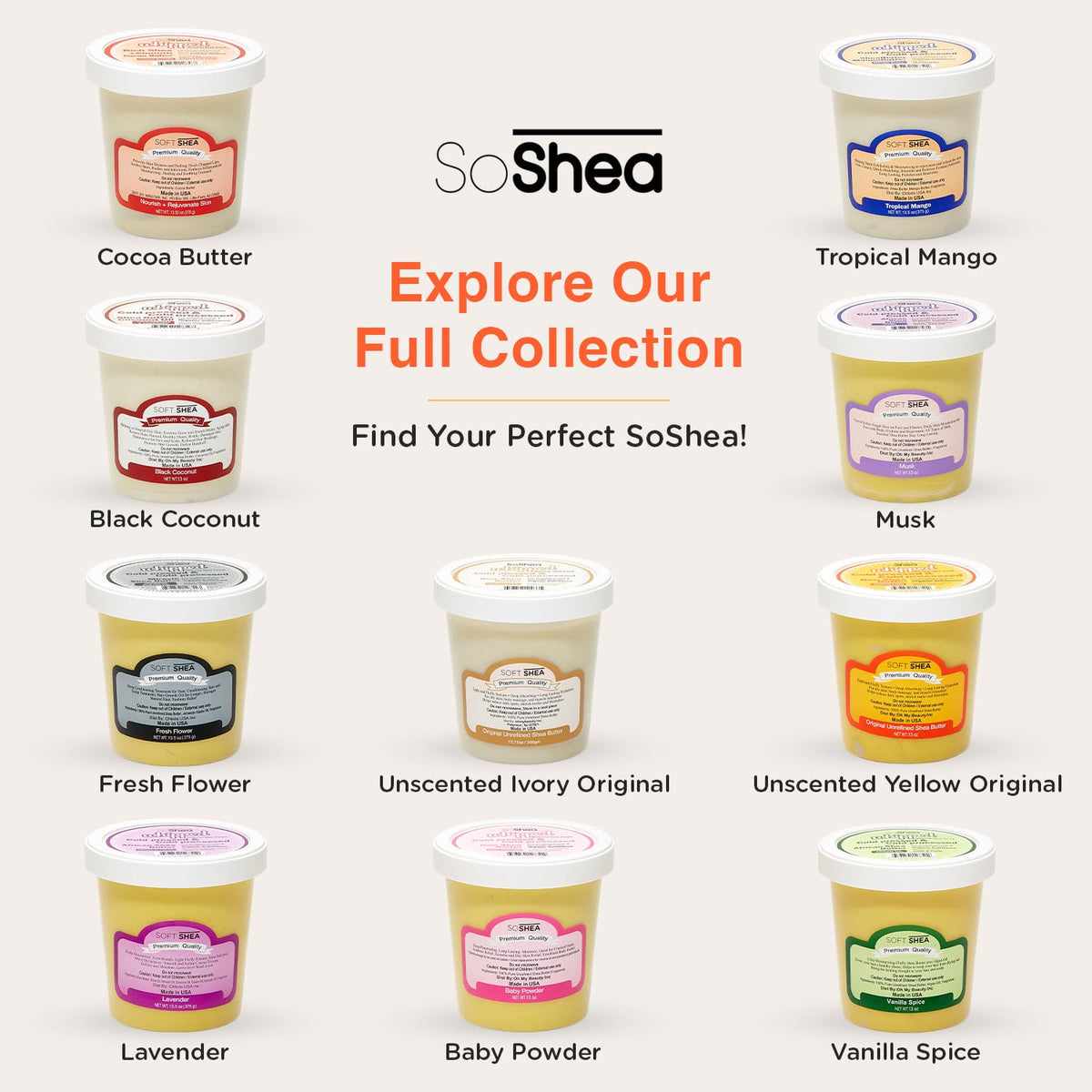 SoShea vegan, fragrance-free ivory jar emphasizes hydrating nourishment.