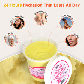 SoShea butter used as hair conditioner for softness and manageability