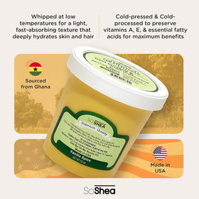 SoShea Whipped Shea Butter Vanilla Spice texture close-up highlights light absorption