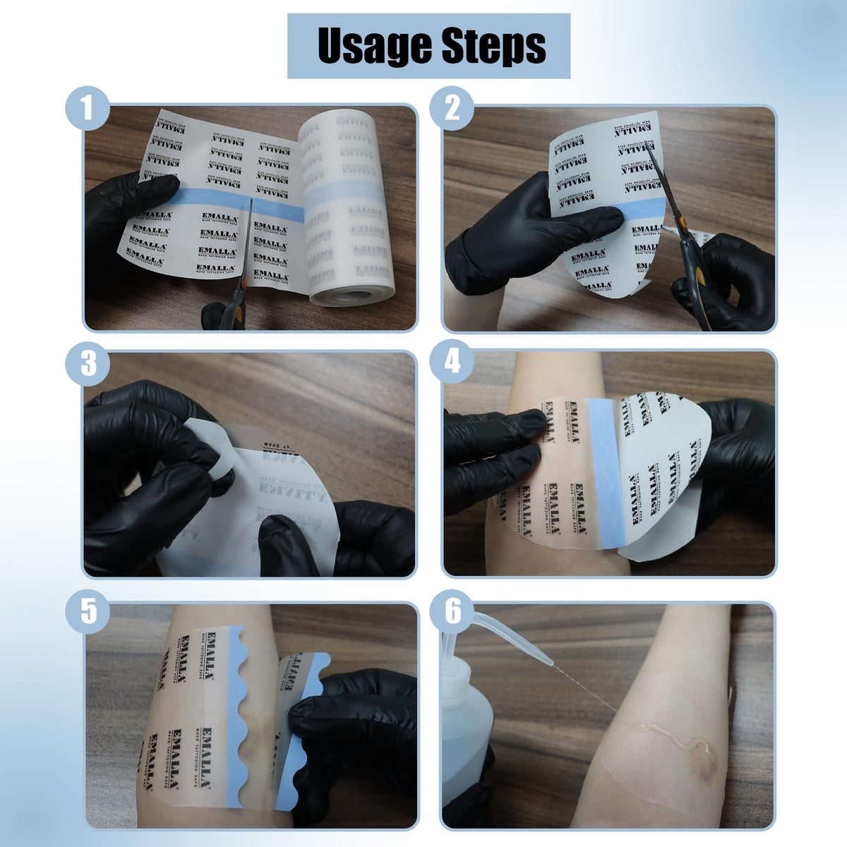 Sotica easy application with back grid lines and simple steps to apply.