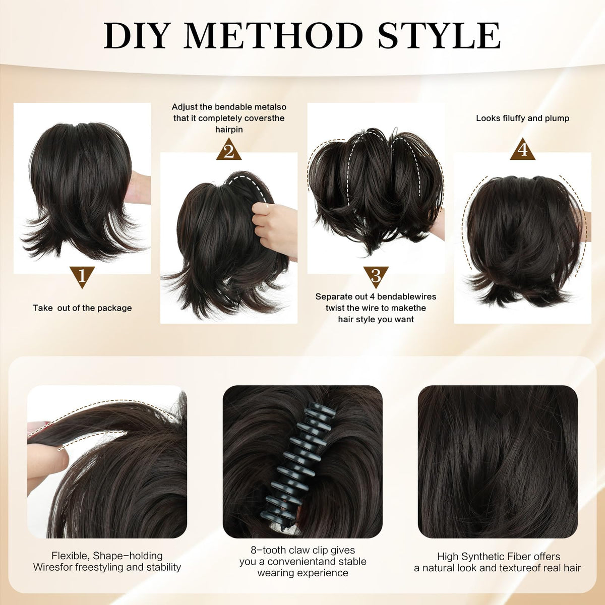 Sotpmal natural volume in under 30 seconds for quick styling.