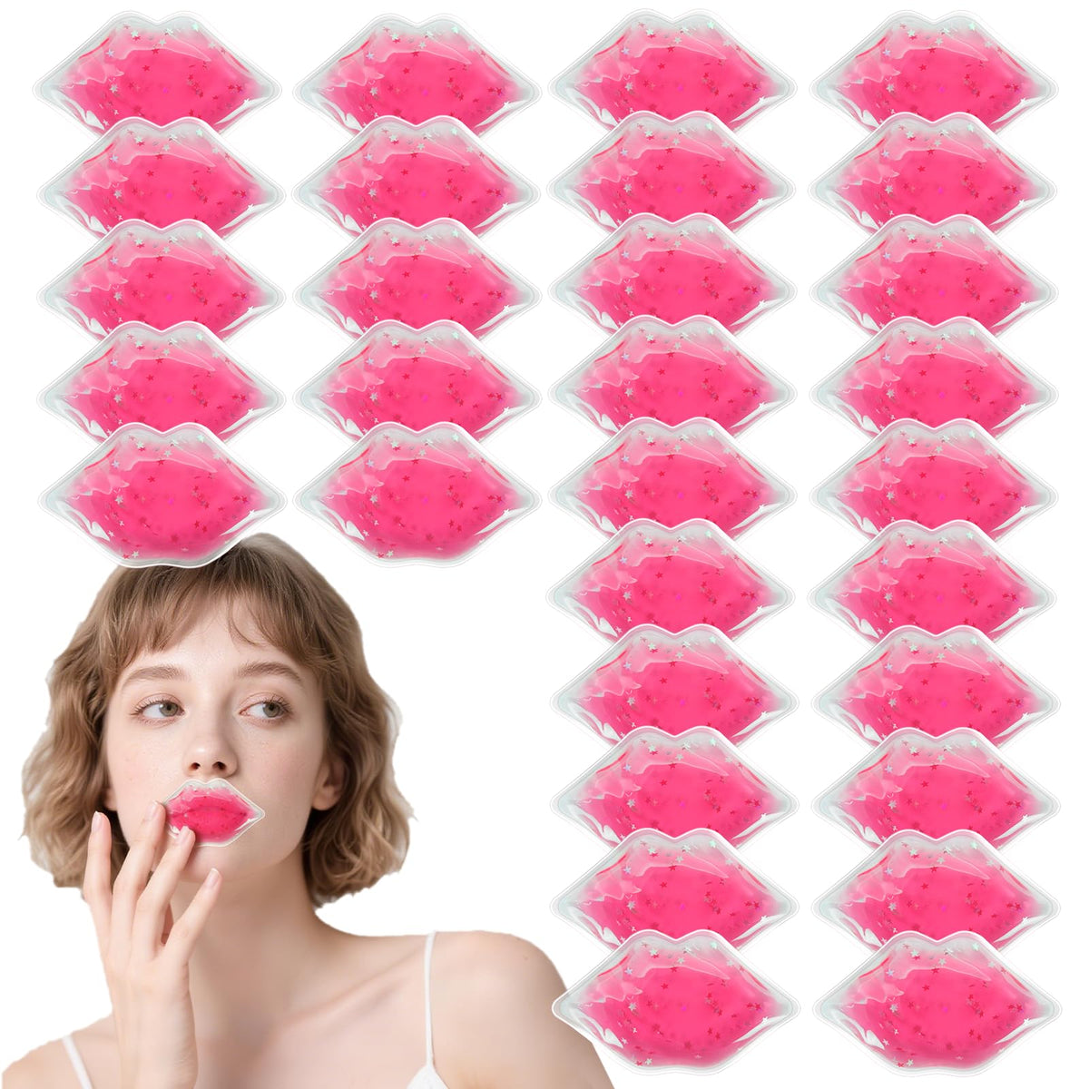 Soulagers lip masks 30pcs: convenient lip cooling for comfort and aftercare.