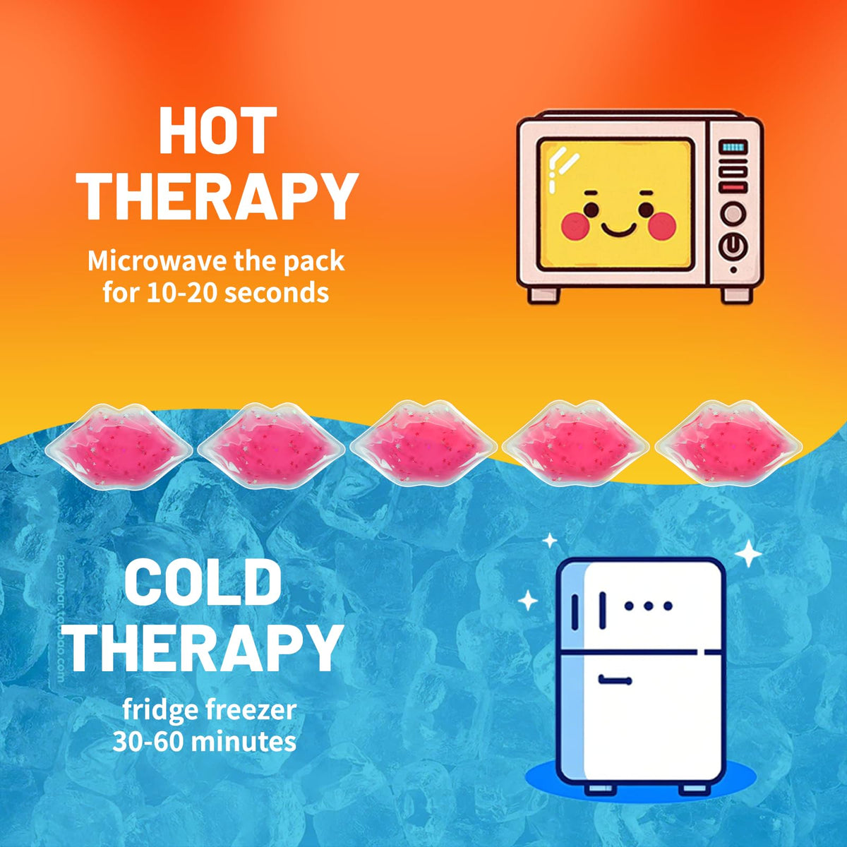 Soulagers portable lip relief pouch: on-the-go cooling and care.