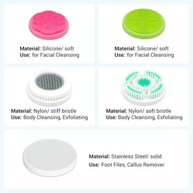 SoulBay rechargeable battery powers long cleansing sessions.