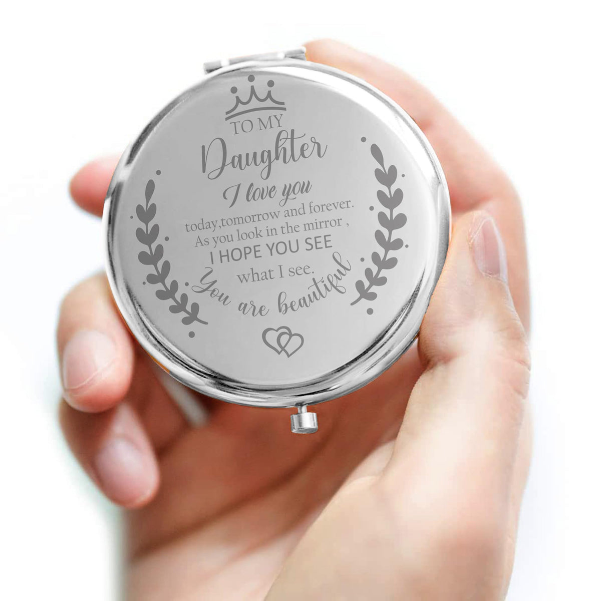 Soulpetals compact mirror ideal for gifting on birthdays or holidays.