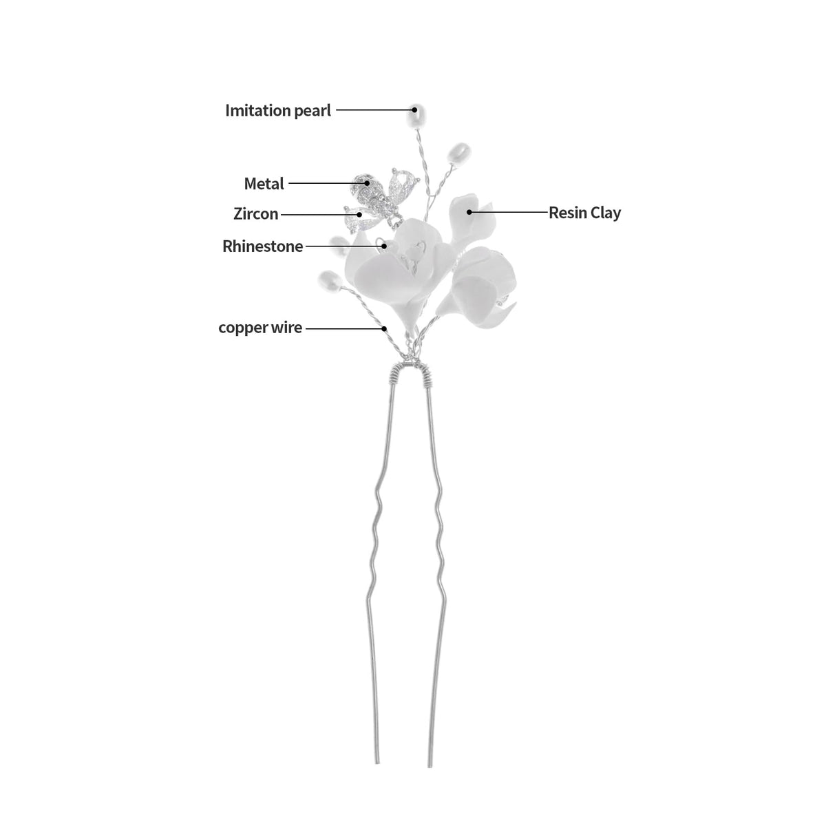 Soulshow artisan wedding hair pin crafted for elegance and reliable wear.