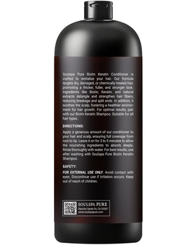 SOULSPA PURE Biotin Conditioner used by men and women for versatility