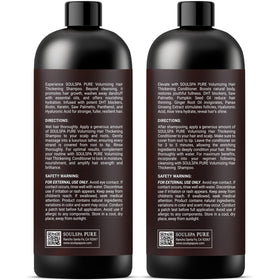 SOULSPA PURE bundle on shelf conveys complete hair-thickening routine.