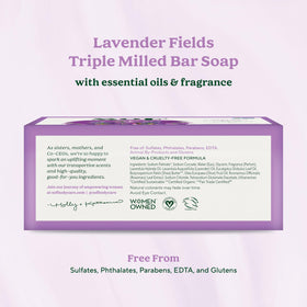South Of France bar soap with coconut oil for extra hydration.