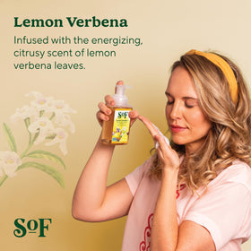 South Of France SoF foaming wash creates rich lather.