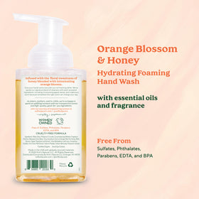 Three-pack display of South Of France SoF hand wash showcasing citrus-honey scent.