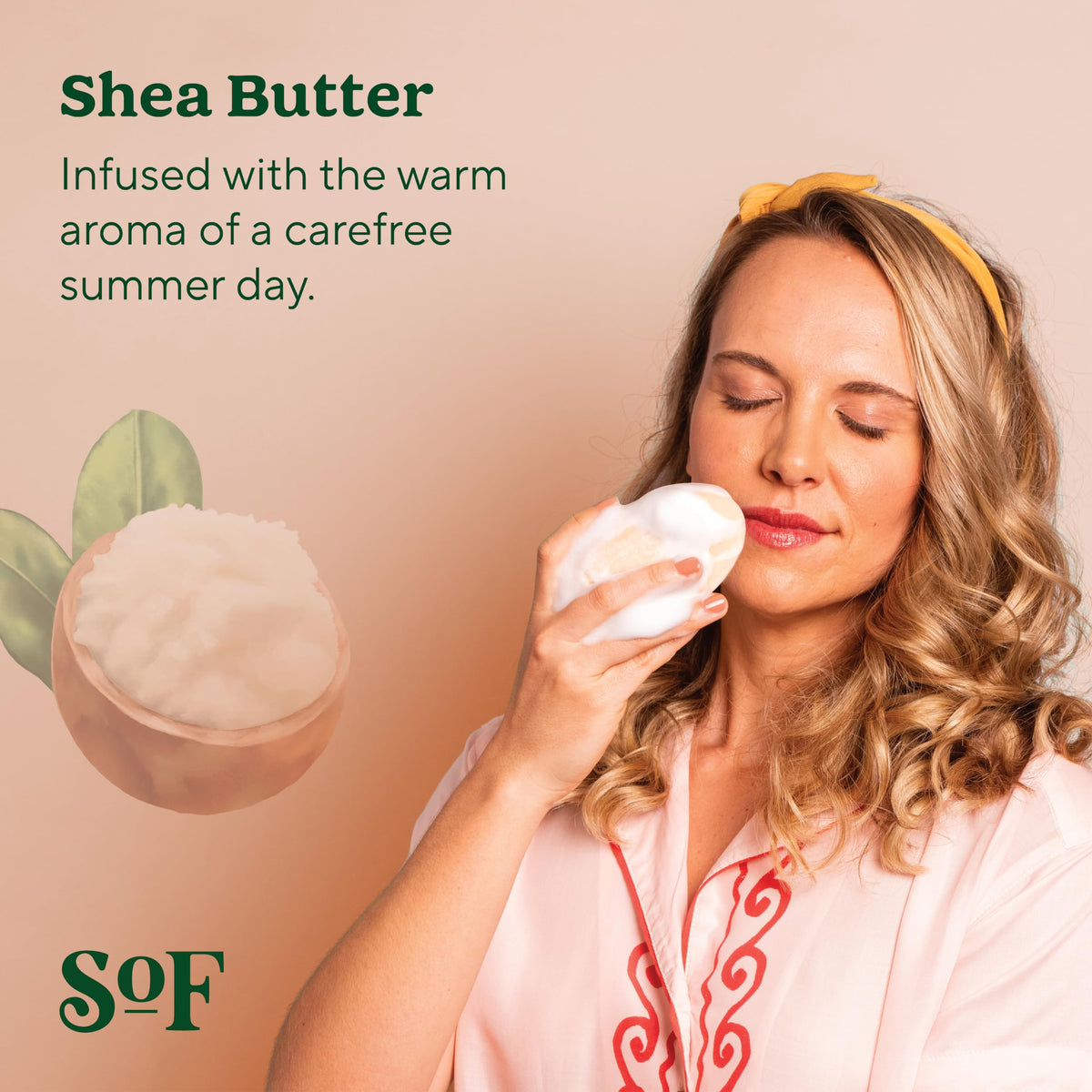 Ingredients of South Of France SoF soap featuring coconut oil and shea butter