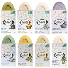South Of France triple milled bar soap variety pack display